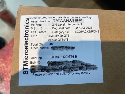Ποιότητα  STM32F429IGT6  LQFP176  SMDIntegrated Circuits MCU Controller Microcontrol εργοστάσιο