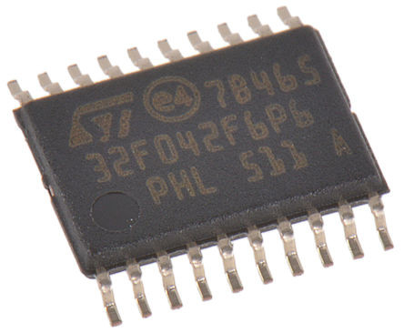 Στα τριανταδυάμπιτα 32KB μικροελεγκτών αποθεμάτων ολοκληρωμένα κυκλώματα STM32F042F6P6 ηλεκτρονικών τμημάτων ΛΆΜΨΗΣ 20TSSOP ολοκληρωμένου κυκλώματος MCU
