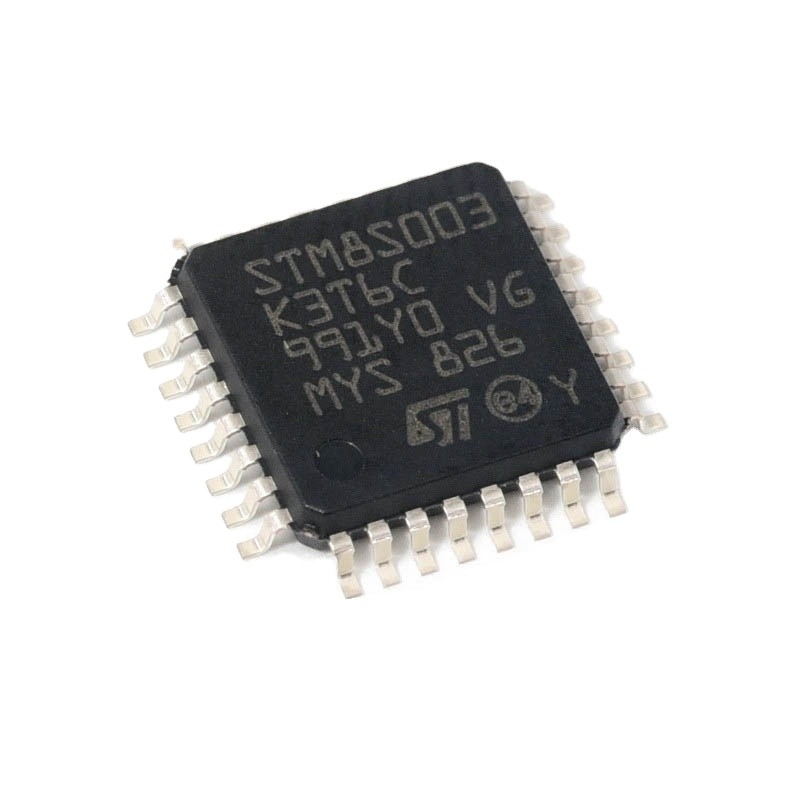 Νέο αρχικό τσιπ STM8S003K3T6C ολοκληρωμένου κυκλώματος ηλεκτρονικών τμημάτων δίσκων 32-καρφιτσών LQFP λάμψης 3.3V/5V μικροελεγκτών MCU οκτάμπιτο STM8 CISC 8KB