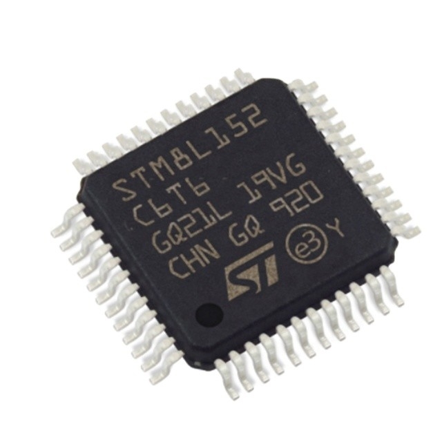 Νέο αρχικό οκτάμπιτο 32KB μικροελεγκτών τσιπ STM8L152C6T6 ολοκληρωμένου κυκλώματος ολοκληρωμένων κυκλωμάτων ΛΆΜΨΗΣ 48LQFP ολοκληρωμένου κυκλώματος MCU
