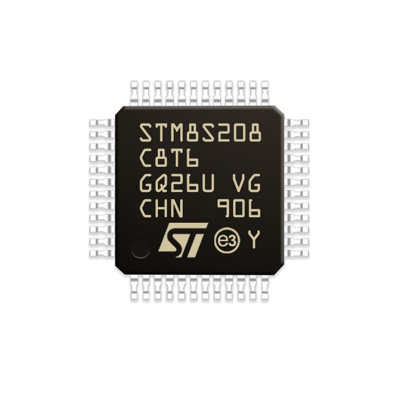 Οκτάμπιτο 16MHz 32KB ολοκληρωμένο κύκλωμα STM8S005C6T6 μικροελεγκτών σειράς ΛΆΜΨΗΣ 48-LQFP STM Chuangyunxinyuan STM8S005C6T6 MCU