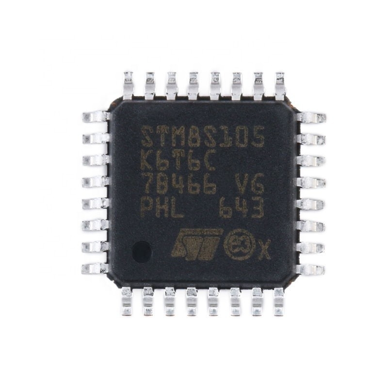 Αρχικά ενσωματωμένα τσιπ STM8S105K6T6C ολοκληρωμένου κυκλώματος μικροελεγκτών ηλεκτρονικής BOM LQFP32 τμημάτων ολοκληρωμένων κυκλωμάτων Chuangyunxinyuan
