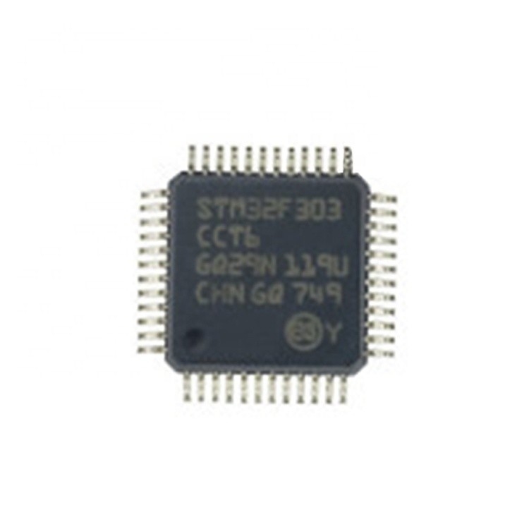 Τριανταδυάμπιτη STM32F 256Kb λάμψη 2.5V/3.3V 48 τσιπ STM32F303CCT6 STM32F303 MCU δίσκων Lqfp καρφιτσών στο ολοκληρωμένο κύκλωμα ΑΠΟΘΕΜΆΤΩΝ