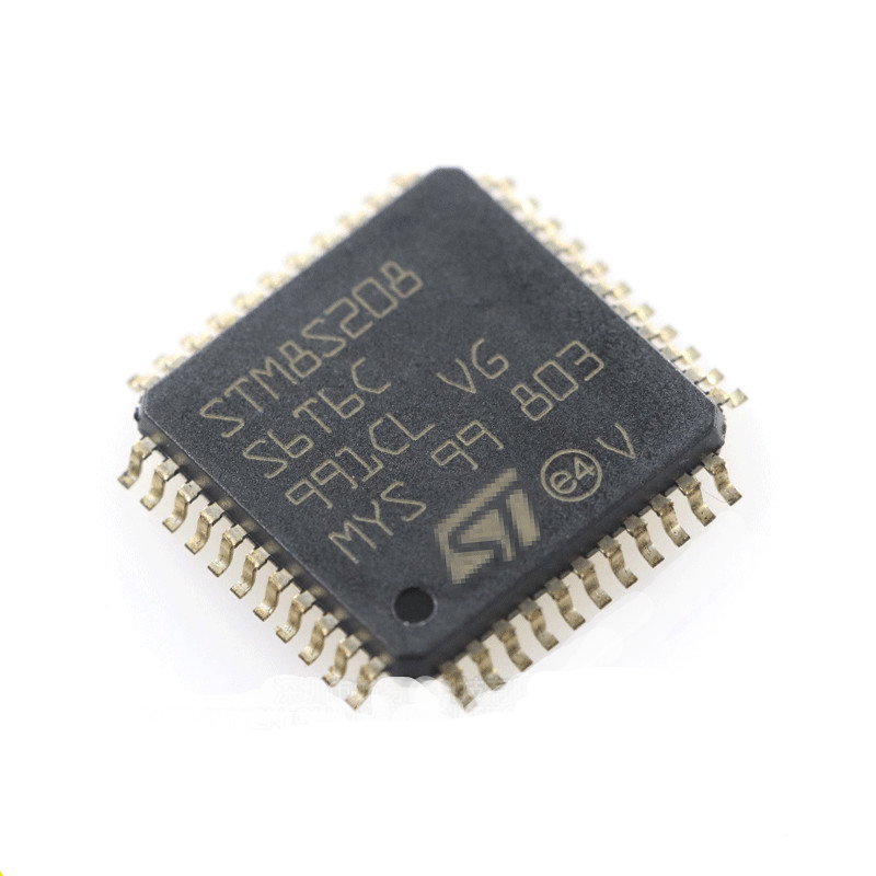Οκτάμπιτη αστραπιαία σκέψη MCU ολοκληρωμένων κυκλωμάτων 24MHz32KB Mirocontroller LQFP44 τσιπ STM8S208S6T6C STM8S208S6T6